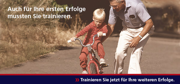 Auch f&uuml;r Ihre ersten Erfolge mussten Sie trainieren. Trainieren Sie jetzt f&uuml;r Ihre weiteren Erfolge. orendatraining 