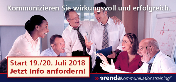 In 12 Kursen zum absoluten Kommunikationsprofi auf allen Ebenen. Wie Sie Menschen motivieren, überzeugen und begeistern. Jetzt anmelden zum orenda Kommunikationstraining