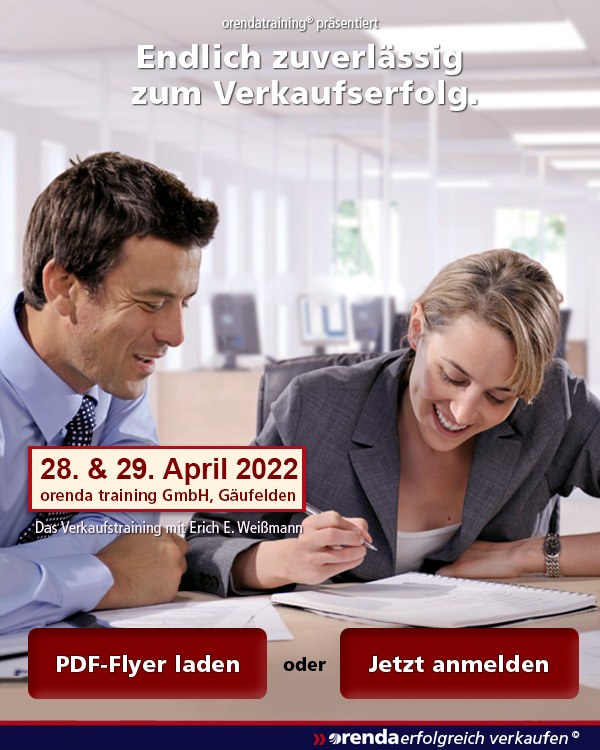 Verkaufstraining 2022 Seminar Vertrieb Verkauf erfolgreich verkaufen 